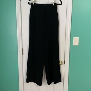 High waisted, wide leg trousers